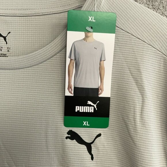NEW Puma Men's XL Active Tee Gray Polyester - Picture 5 of 9